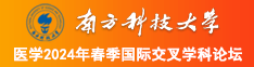 少萝白丝骚视频完整91南方科技大学医学2024年春季国际交叉学科论坛